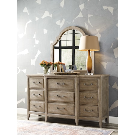 Dresser &amp; Mirror Set