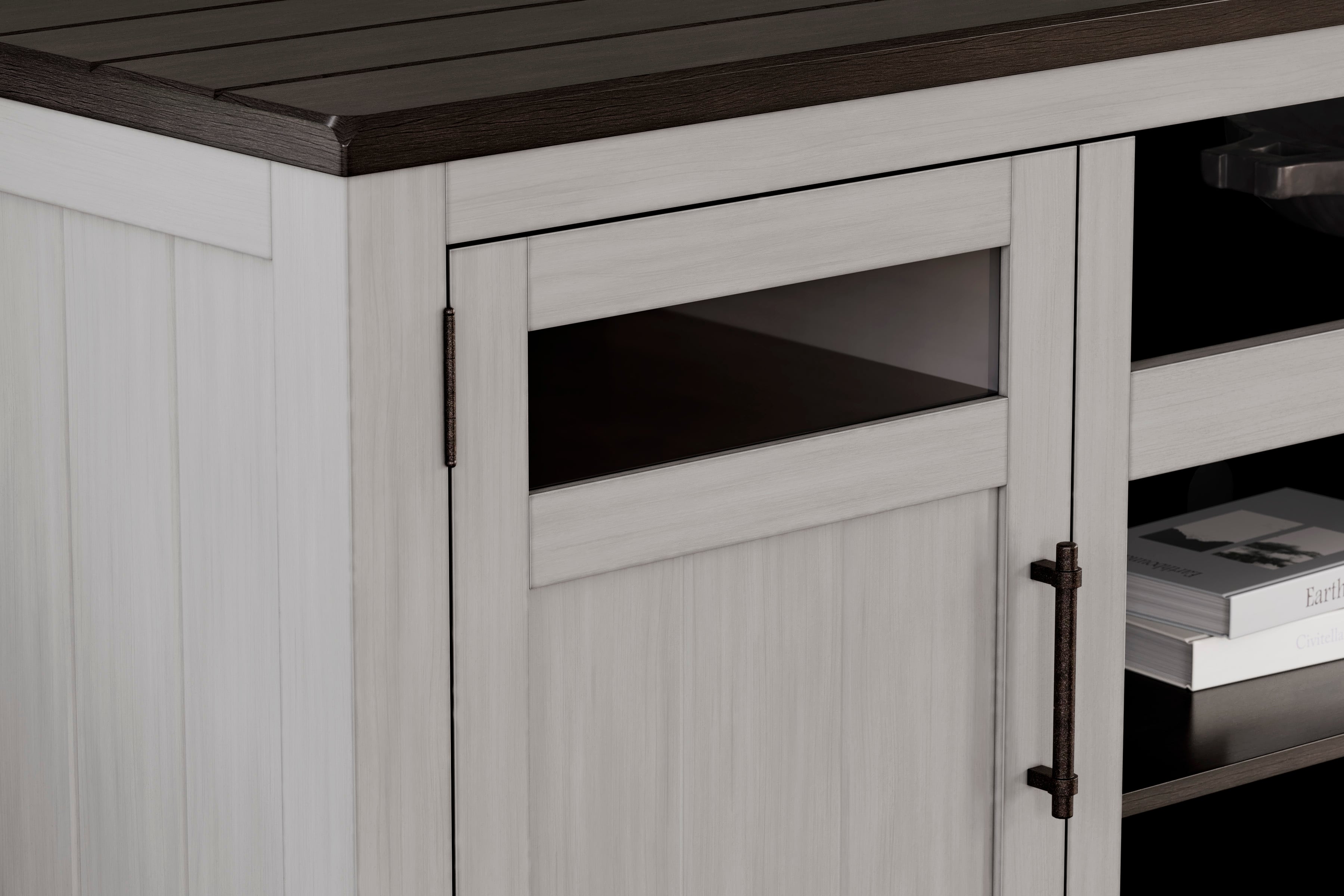 Signature Design by Ashley Darborn XL TV Stand W/ Fireplace Option