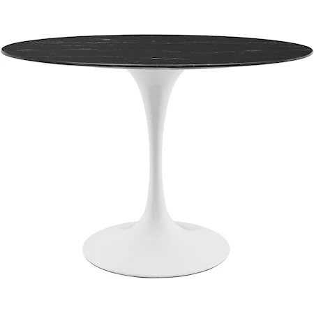 42" Oval Marble Dining Table