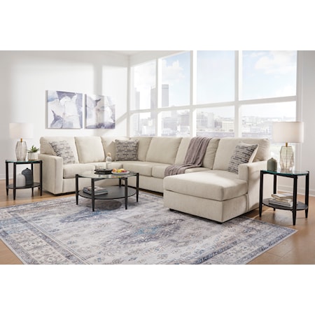 3-Piece Sectional with Chaise