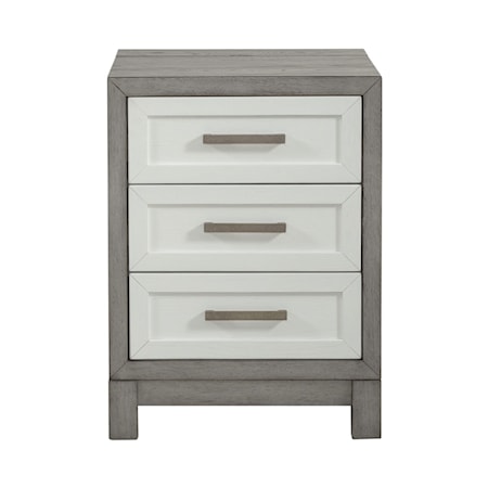 3-Drawer Chairside Table