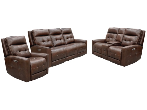 3-Piece Power Reclining Living Room Set