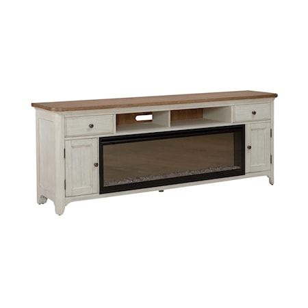 79 Inch Fireplace TV Console