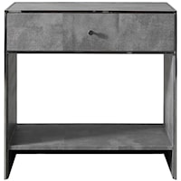 Madora Faux Vellum Nightstand