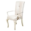 Michael Amini Hollywood Loft Upholstered Dining Arm Chair