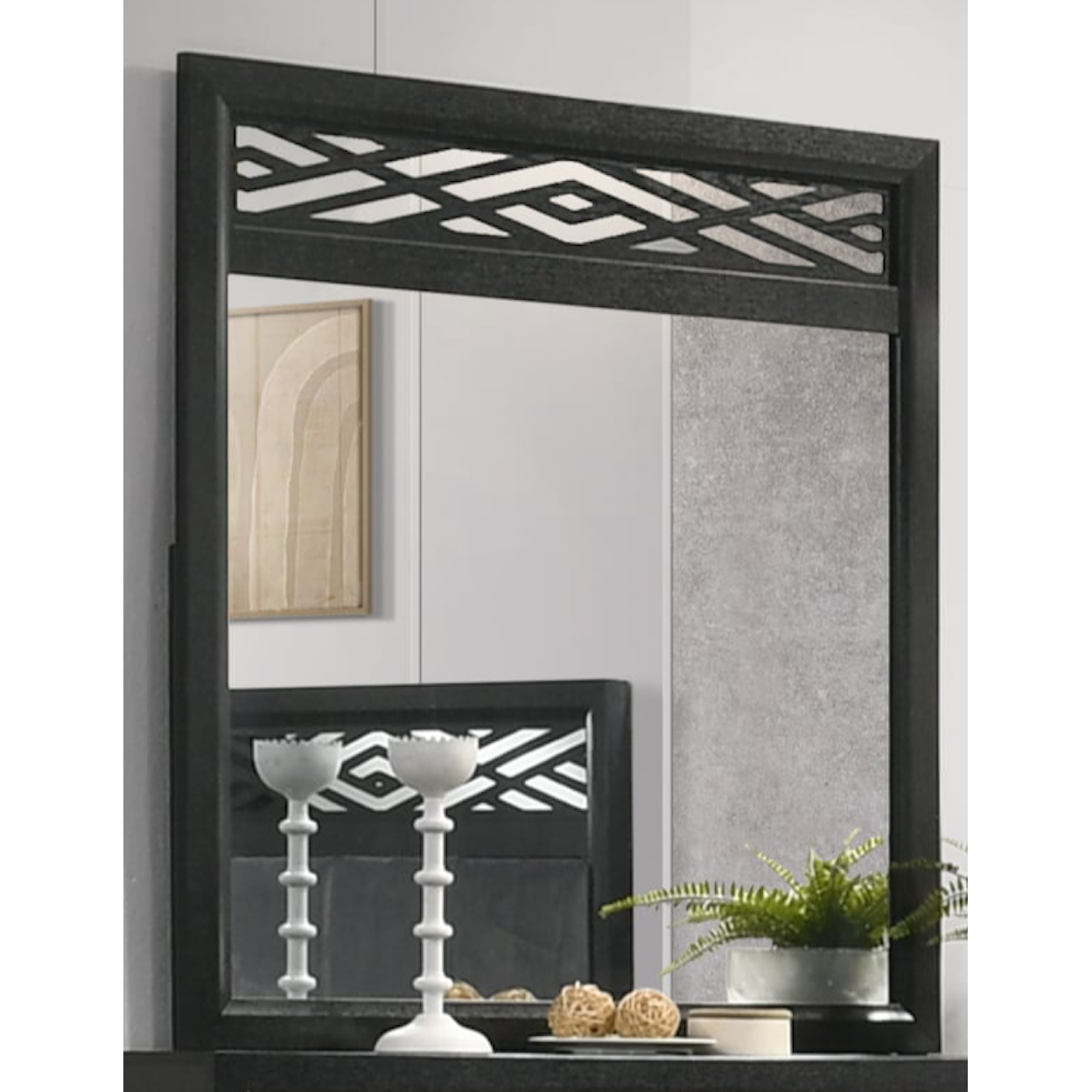 New Classic Furniture Obsidian Obsidian Mirror-Black