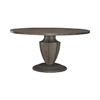 Transitional Pedestal Dining Table