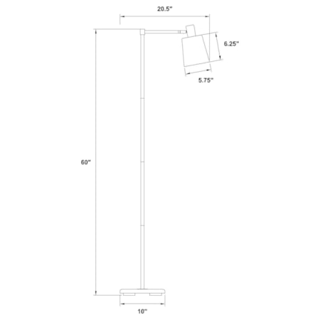 Rhapsody 60-inch Adjustable Task Floor Lamp