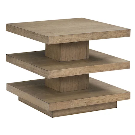 Modern End Table with 3 Levels