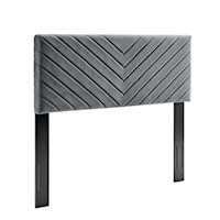 Angular Channel Tufted Performance Velvet Twin Headboard