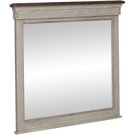 Modern Farmhouse Dresser Mirror with Beveled Edge