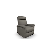 Swivel Glider Recliner with Rolled Arms