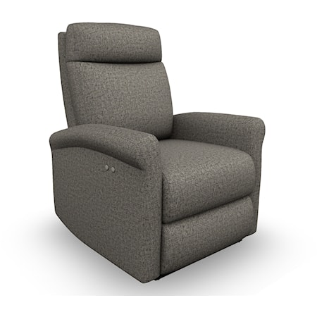 Swivel Glider Recliner with Rolled Arms