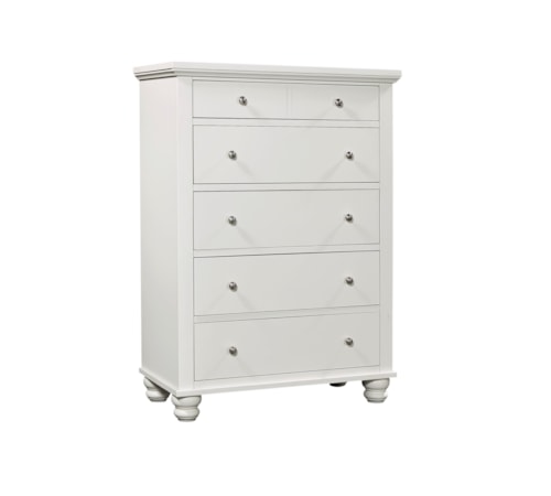 Transitional 5-Drawer Bedroom Chest