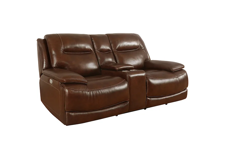 Colossus - Napoli Brown Power Loveseat by Parker Living at Galleria Furniture, Inc.