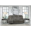 Signature Design Card Player Reclining Sofa