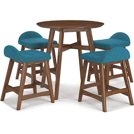 5-Piece Counter Height Dining Set