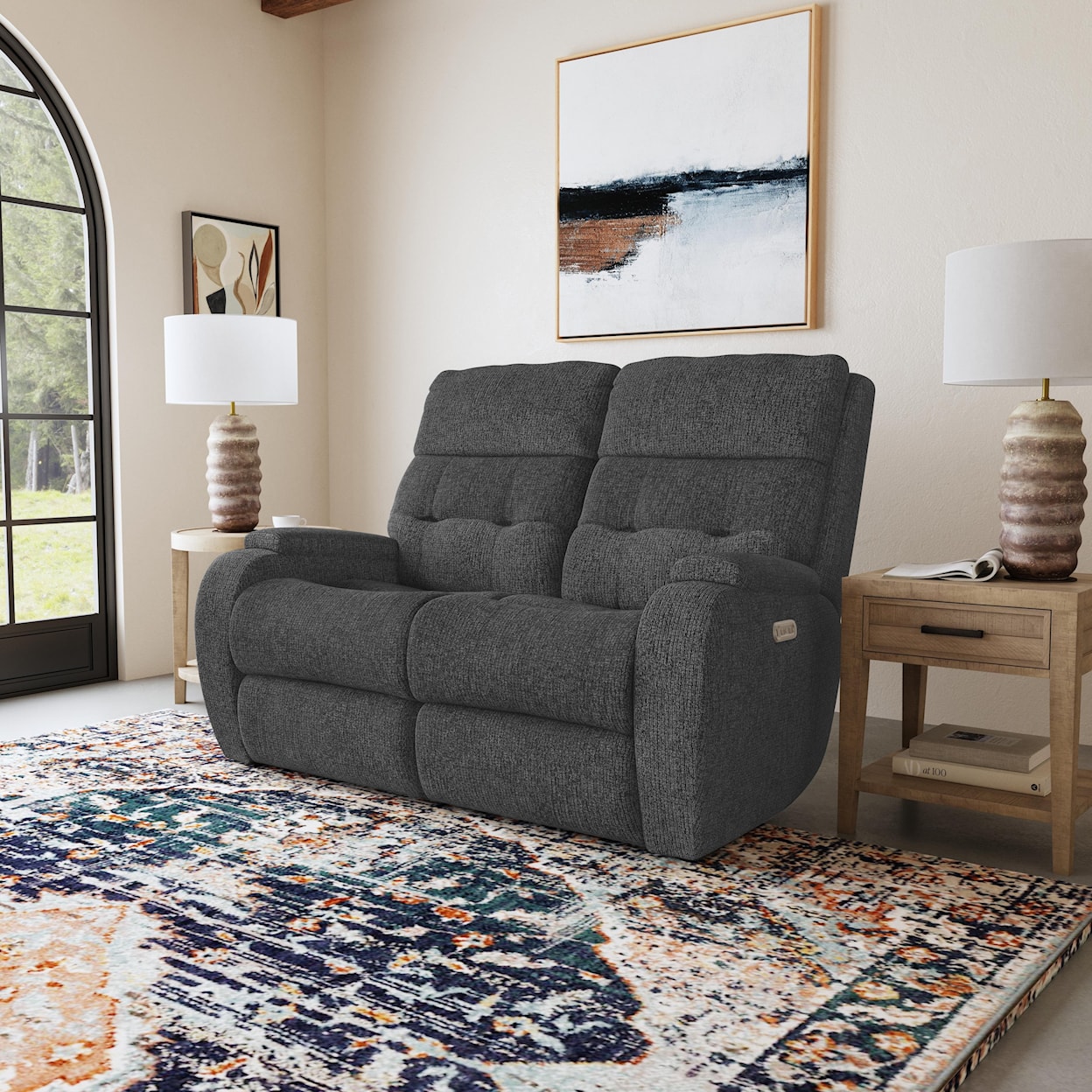 Flexsteel Strait Power Reclining Loveseat