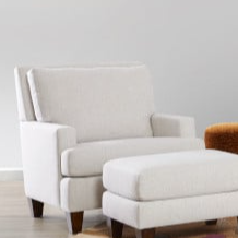 Mid-Century Modern Chair with Track Arms