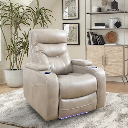 Contemporary Home Theater Power Recliner