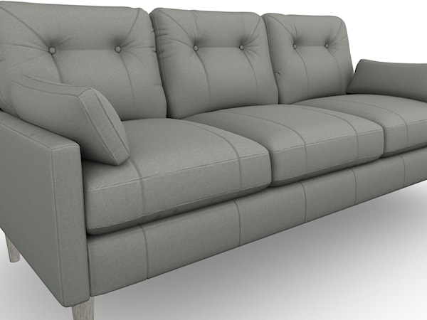 Stationary Sofa With Two (2) Pillows