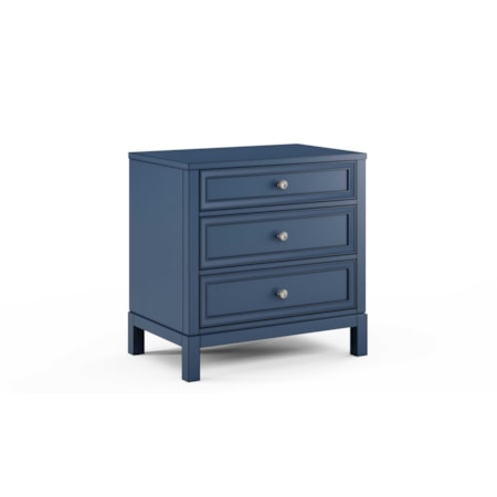 3-Drawer Wide Nightstand