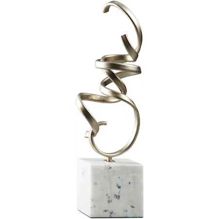 Pallaton Champagne Finished/White Sculpture