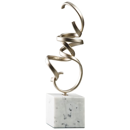 Pallaton Champagne Finished/White Sculpture