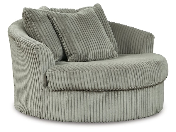 Super Chaise With Oversized Swivel Chair