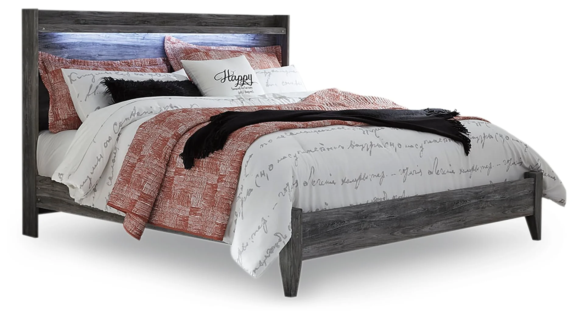 Signature Design by Ashley Baystorm B221B44 King Panel Bed, Dresser