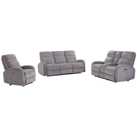 3-Piece Power Reclining Living Room Set