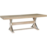 Transitional Trestle Dining Table