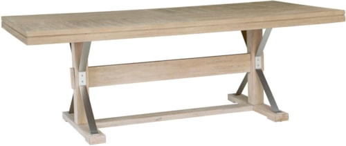 Transitional Trestle Dining Table