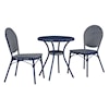 Signature Design Odyssey Blue Outdoor Table and Chairs (Set of 3)