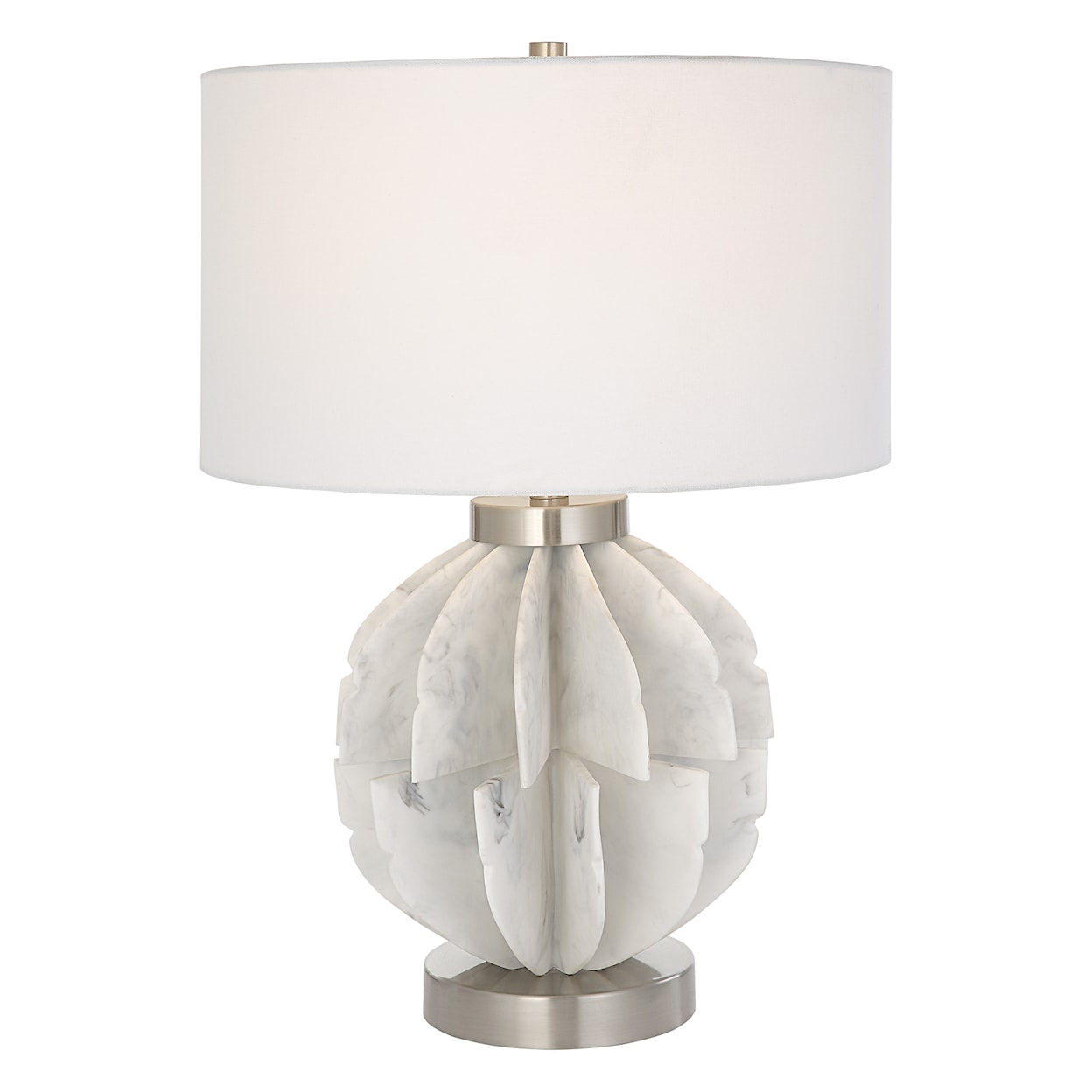 Uttermost Repetition Repetition White Marble Table Lamp