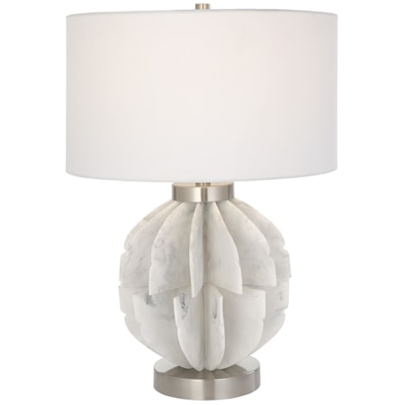 Repetition White Marble Table Lamp