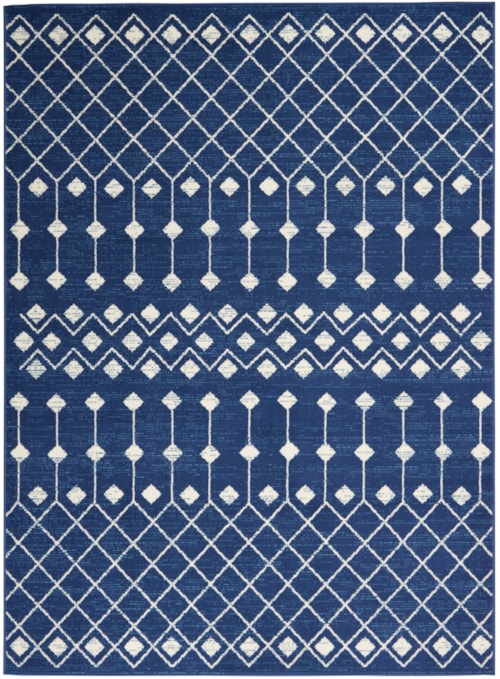 5'3" x 7'3" Navy Rectangle Rug