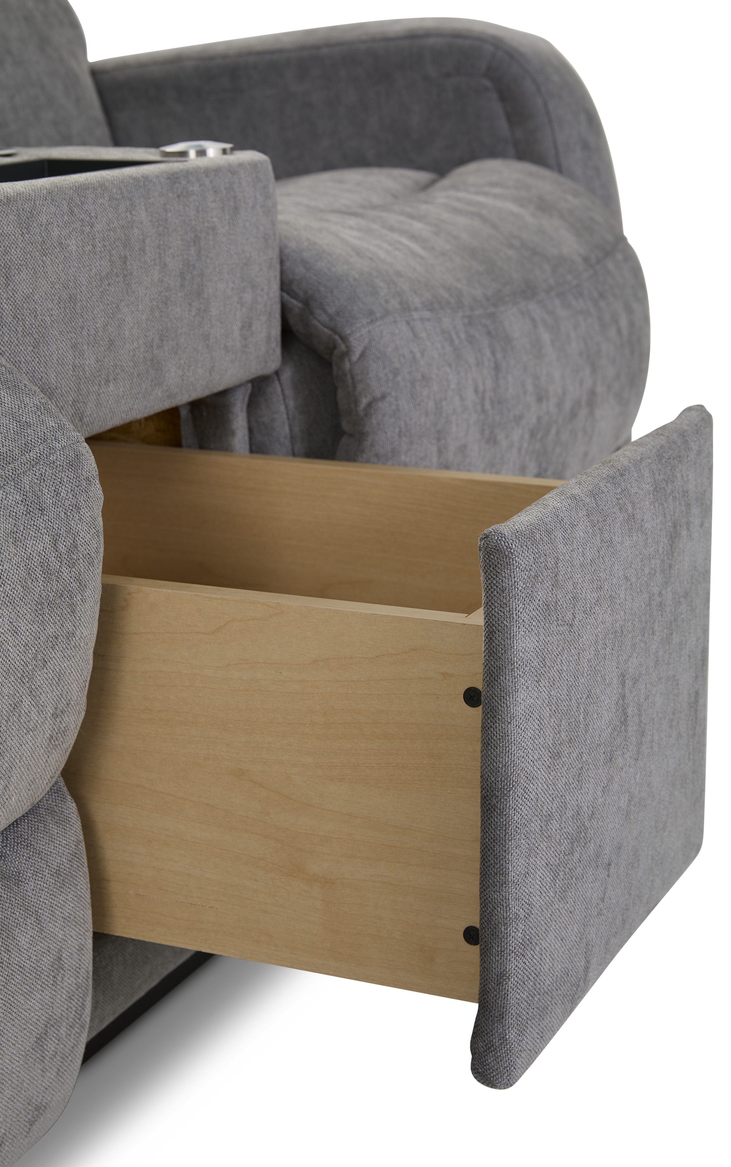 La-Z-Boy Baron Pwr. Recline Wall Loveseat w/Console/HR&Lum.