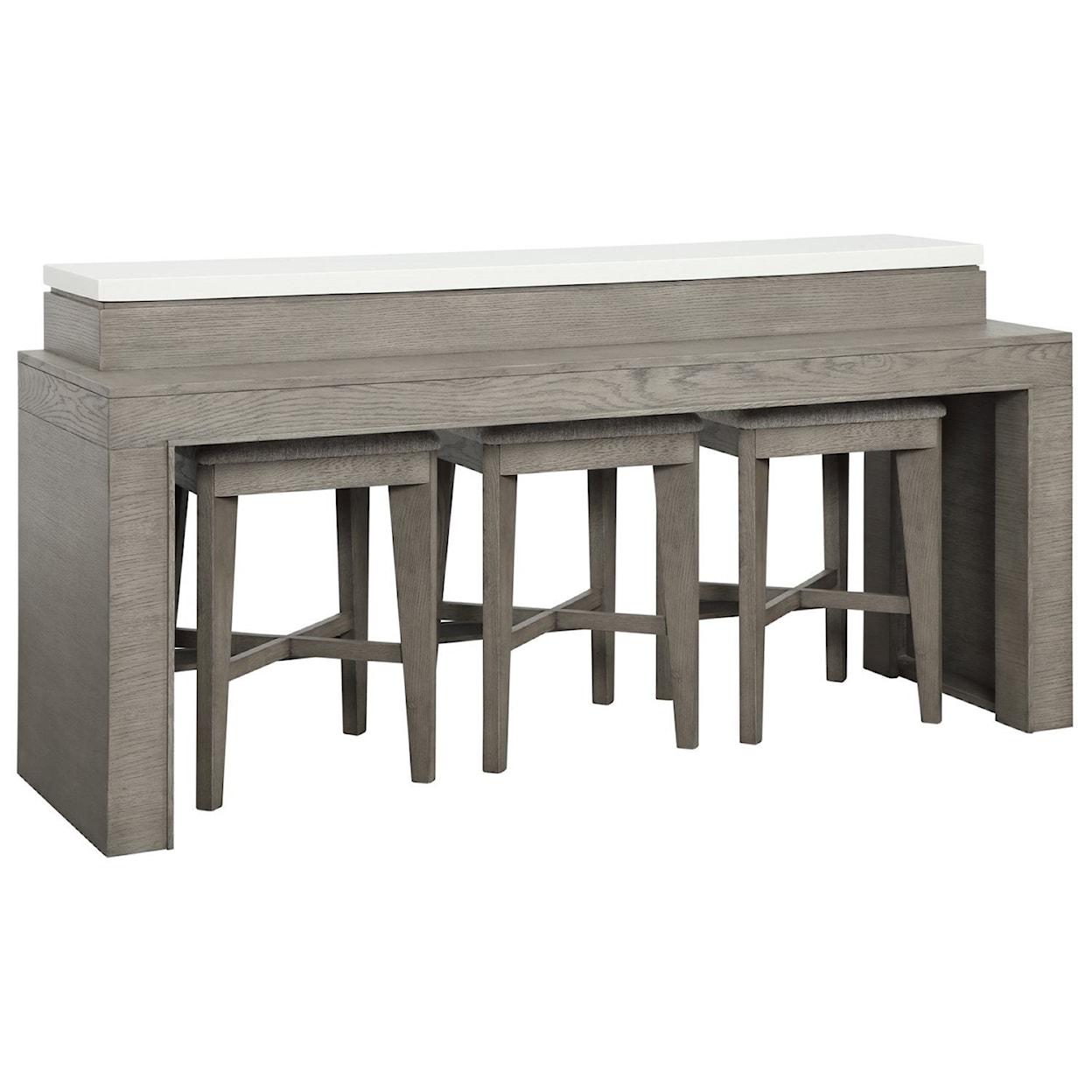 Parker House Pure Modern Everywhere Console with 3 Stools