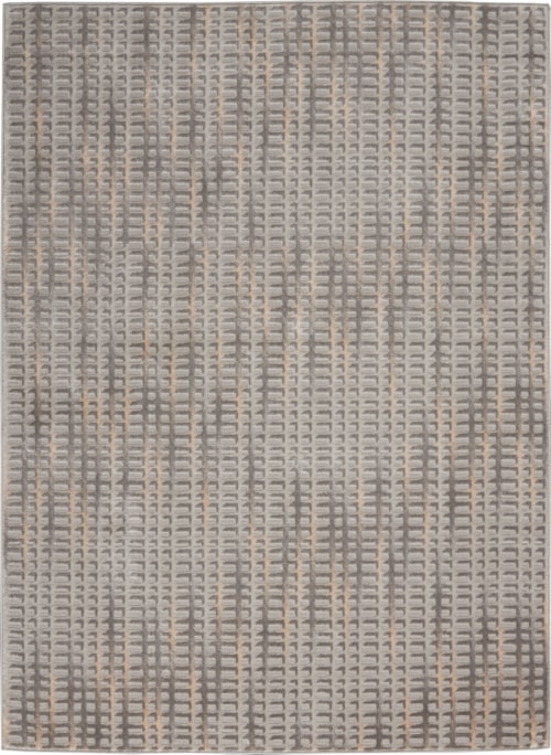 5'3" x 7'3" Grey/Beige Rectangle Rug