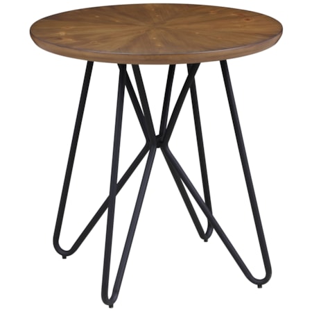 Brinnon Wood Top End Table