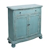 Accentrics Home Accents French Country Distressed Blue Door Chest