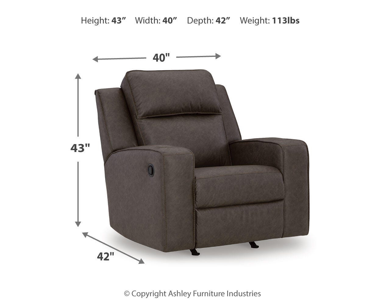 Signature Design by Ashley Lavenhorne Rocker Recliner