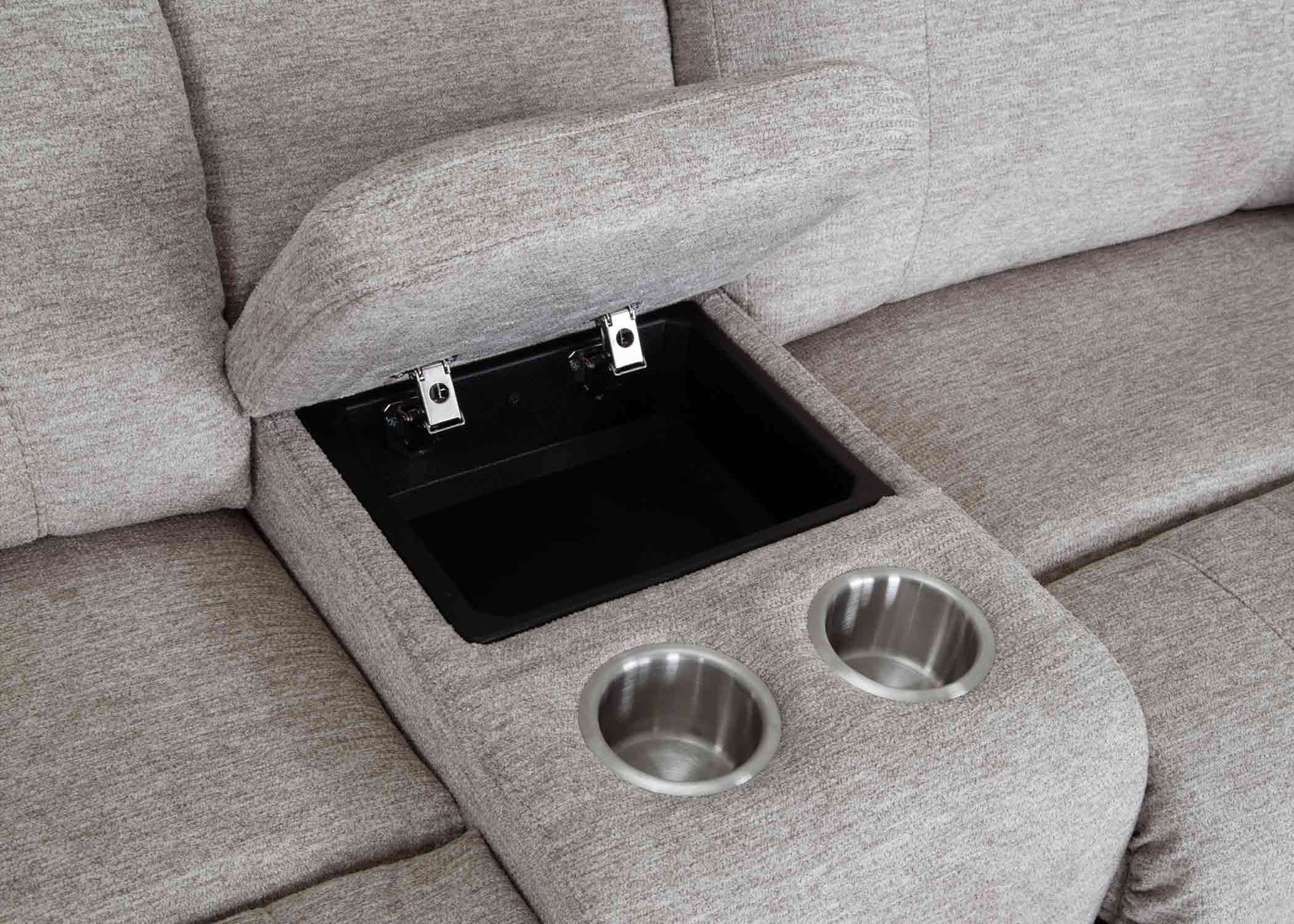 Franklin 681 Broderick Dual Power Reclining Console Loveseat