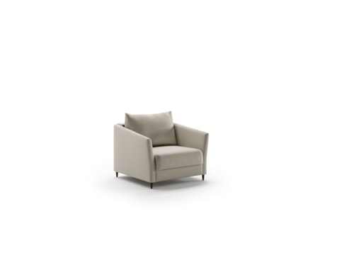 Contemporary Chair Sleeper with Cot Mattress