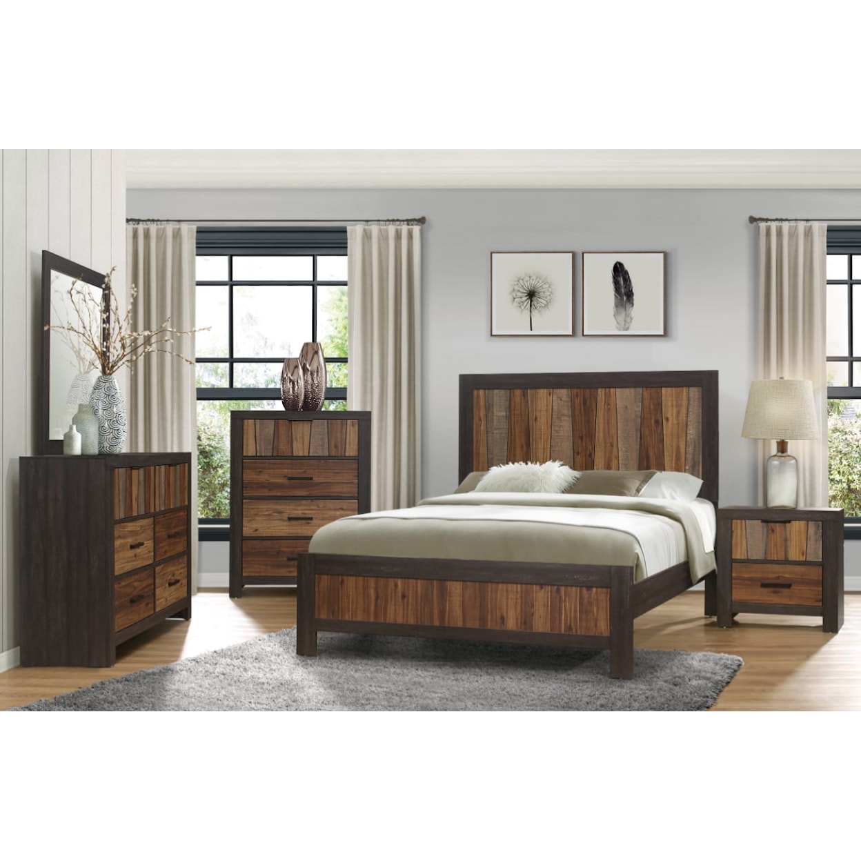 Homelegance Furniture Cooper 4-Piece Queen Bedroom Set