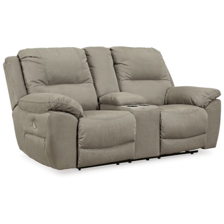 Dbl Rec Pwr Loveseat W/ Console