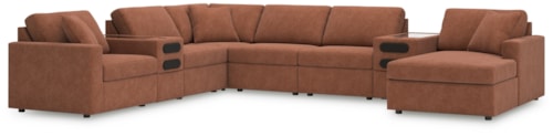 8-Piece Sectional With Audio System And Chaise