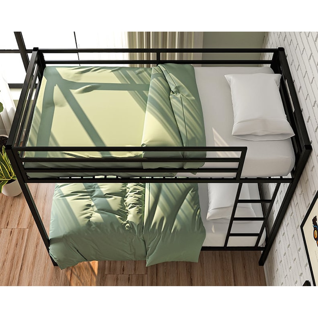 Sauder Boulevard Cafe Metal Bunk Bed