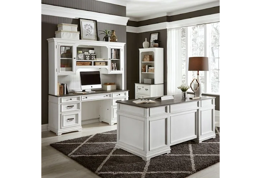 Allyson Park Desk Set  by Liberty Furniture at VanDrie Home Furnishings